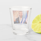 Verre A Shot Nayib Bukele, Président du Salvador (Dos)