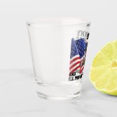 Verre A Shot Ne brûle pas mon drapeau (Gauche)