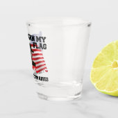 Verre A Shot Ne brûle pas mon drapeau (Droite)