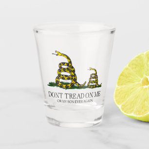 Verre A Shot Ne Marche Pas Sur Moi Ou Mon Fils Gadsden Flag Mem
