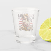 Verre A Shot Nebraska L'État Cornhusker (Dos)