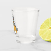 Verre A Shot Neige beaucoup amusant Chat hiver vacances Design (Droite)