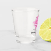 Verre A Shot Neon Pink Parlez trente à moi 30e anniversaire (Gauche)