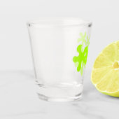 Verre A Shot néon vert slime fun (Gauche)