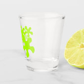Verre A Shot néon vert slime fun (Droite)