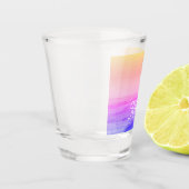 Verre A Shot Neon Yellow Rose Orange Tropical Paradise tendance (Gauche)