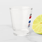 Verre A Shot Netherlands and Netherlander Flag with Your Name (Gauche)