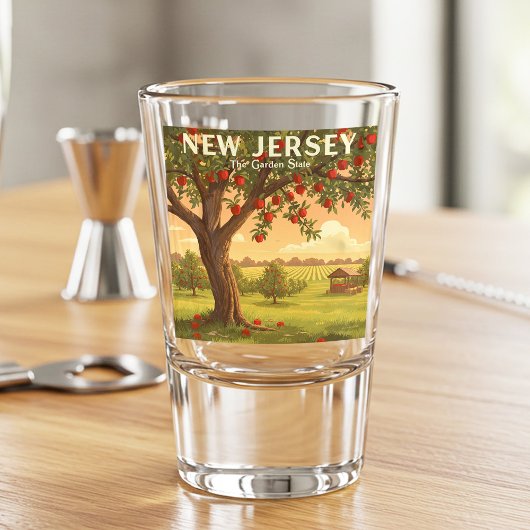 Verre A Shot New Jersey vintage
