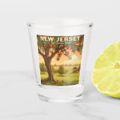 Verre A Shot New Jersey vintage (Devant)