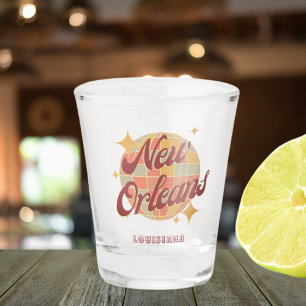 Verre A Shot New Orleans City Louisiana Retro Vintage