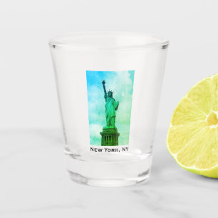 Verre A Shot New York, NY Statue de la Liberté - Port de NYC