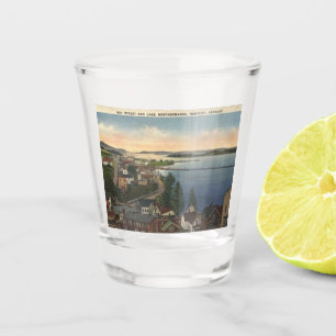 Verre A Shot Newport VT Lake Memphremagog Style Vintage des ann
