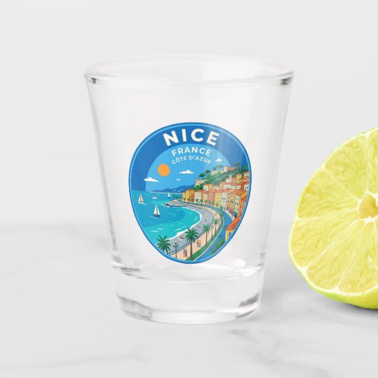 Verre A Shot Nice France (Devant)