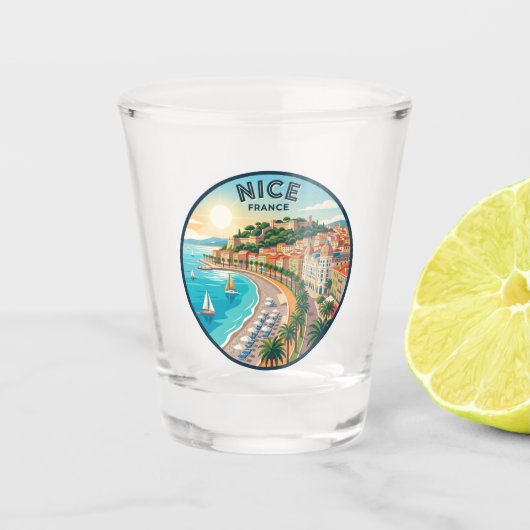 Verre A Shot Nice France (Devant)