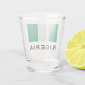 Verre A Shot Nigeria avec le drapeau nigérian (Afrique de l'Oue (Dos)