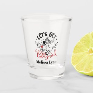 Verre A Shot Noël Blitzé mot art