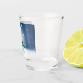 Verre A Shot Noël bonhomme de neige SlipperyJoe foulard vert m (Droite)