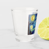 Verre A Shot Noël dans le désert Sud-Ouest Saguaro Cactus (Gauche)