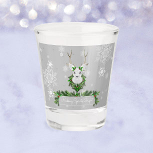 Verre A Shot Noël des rennes gris