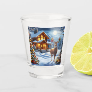 Verre A Shot Noël/Hiver Deer Lodge