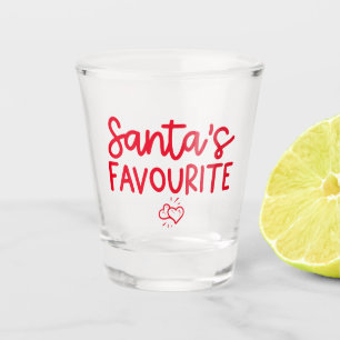 Verre A Shot Noël Père Noël Favorite Festive Amour Romantique