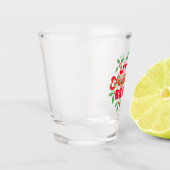 Verre A Shot Noël Que Les Festivités Commencent Vacances Holly (Gauche)