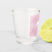 Verre A Shot Noël rose et blanc Joie Reindeer (Gauche)