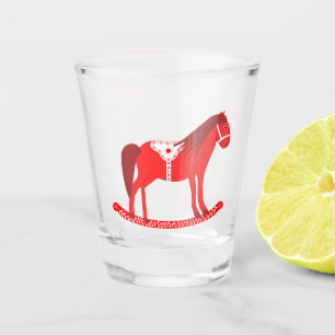 Verre A Shot Noël scandinave Cheval Rocking