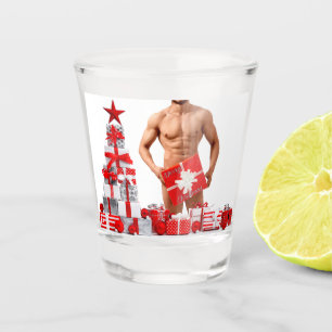 Verre A Shot Noël SlipperyJoe Cadeaux gay pride LGBTQIA envelop