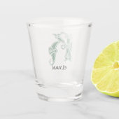 Verre A Shot Noeud celtique du 16e siècle Capitale décorative K (Dos)