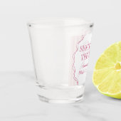 Verre A Shot Nœud Papillon Coquette Rose Faveur de Baby Shower  (Gauche)