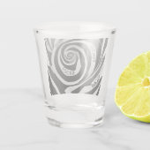 Verre A Shot Noir et blanc 3D illusion spirale Focus (Dos)
