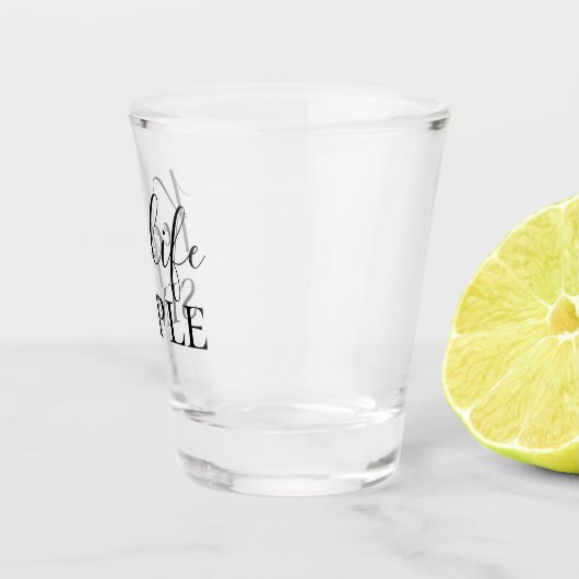 Verre A Shot Noir moderne Conserver la vie simple (Droite)