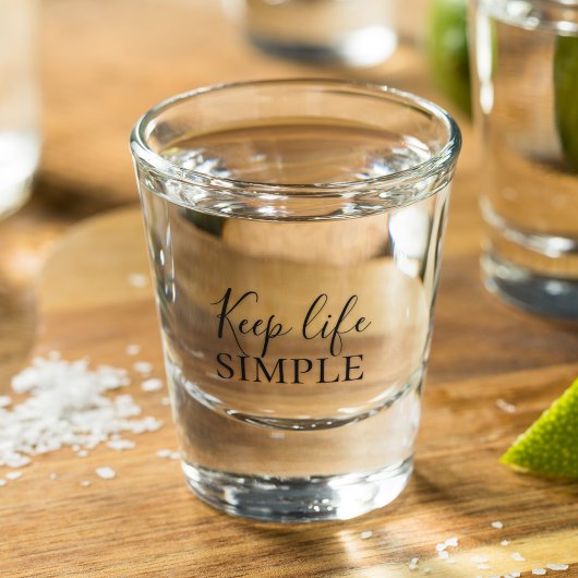 Verre A Shot Noir moderne Conserver la vie simple
