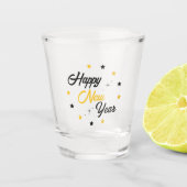 Verre A Shot Noir & Or Bonne année (Devant)