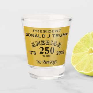 Verre A Shot Nom, Amérique 250 Ans, Président Donald J Trump