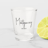 Verre A Shot Nom de famille  (Devant)