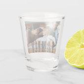 Verre A Shot Nom de famille et photo personnalisés (Dos)