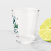 Verre A Shot Nom de famille Lake House Oars rustiques Pine Tree (Droite)