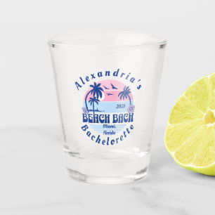 Verre A Shot Nom de la mariée: Fête de plage pour célibataire