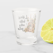 Verre A Shot Nom de la Personnaliser Guitare avec tournesol (Dos)