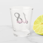 Verre A Shot Nom de luxe personnalisé Anniversaire de l'anniver (Dos)
