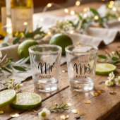 Verre A Shot Nom de Mme Future Moderne Engagement
