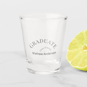 Verre A Shot nom de remise de diplôme promotion 20XX gris gras
