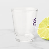 Verre A Shot nom de remise des diplômes violet simple minimal s (Gauche)
