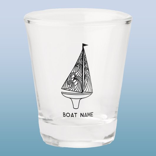 Verre A Shot Nom du bateau à voile