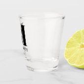 Verre A Shot Nom du monogramme de la mariée (Droite)