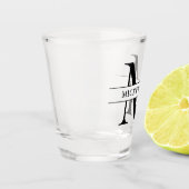 Verre A Shot Nom du monogramme personnalisé (Gauche)