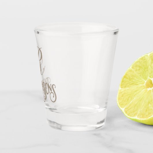 Verre A Shot Nom personnalisé (Droite)