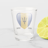 Verre A Shot Nom personnalisé Barbados Love (Dos)